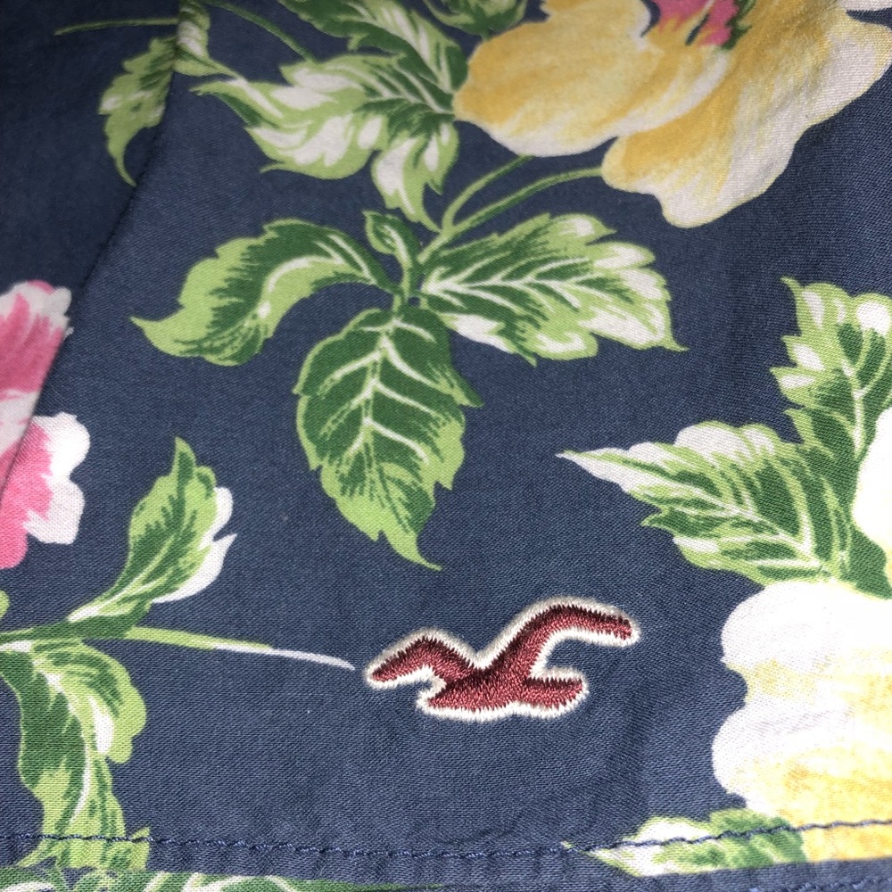 Hollister Floral Print Ruffle Skirt Size S